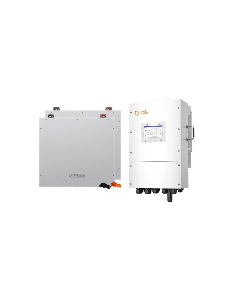 Sistema di accumulo trifase inverter 8kW Solis LV batteria al litio 10.24kWh Dyness DL5.0C