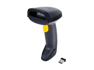 Equip 351024 Lettore Codici a Barre 1D/2D Scanner Wireless Nano Ricevitore con Stand