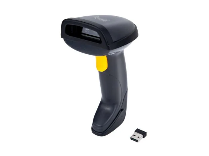 Equip 351024 Lettore Codici a Barre 1D/2D Scanner Wireless Nano Ricevitore con Stand