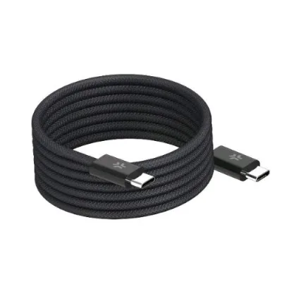 Celly Cavo Magnetico Anti Groviglio Intrecciato USB-C Maschio-Maschio 60 W 2 m Nero