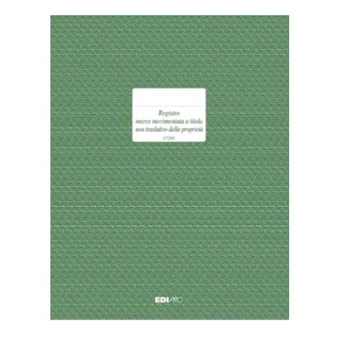 Edipro Registro Merce Movimentata 23 Pagine 31X24.5 cm Conf 2 Pz.