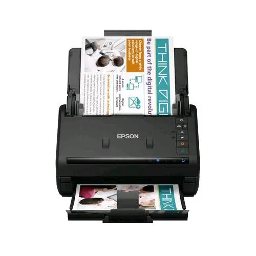 Epson Workforce Es-500WII Scanner A4 Wireless con Fronte/Retro Automatico USB 3.0 300 DPI Wi-Fi Direct Black