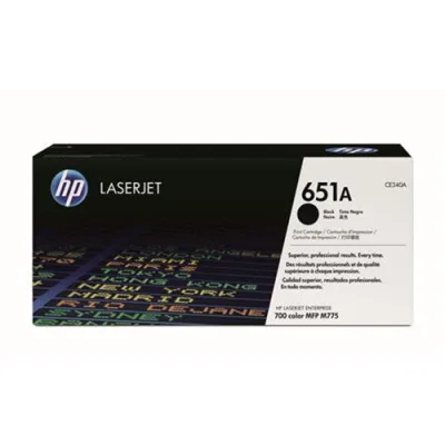 HP 651A Toner Nero per Stampanti Laserjet MDF M775DN-M775F-M775Z-M775Z+ Garanzia Italia (CE340A)