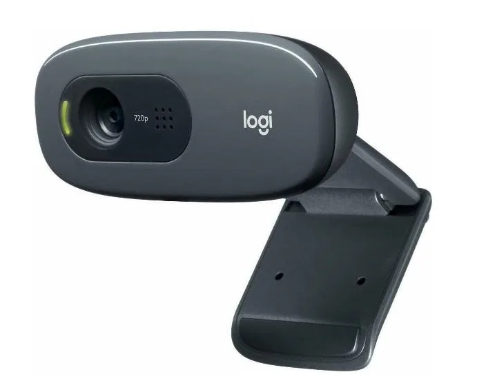 Logitech Webcam HD C270 USB 3MPX 1280X720 Fluid Crystal Microfono Incorporato Clip Fissaggio Rilevamento Automatico Volto e Movimento