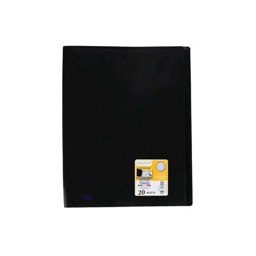 Favorit Portalistini in PP 220X300MM A4 20 Buste Col. Nero