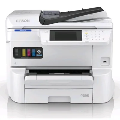 Epson Workforce Pro Em-C7100DWF Stampante Multifunzione Ink Jet a Colori A3 Wi-Fi Scanner Adf Fax a Colori 33,6 Kbit/S Cassetto 335 Fogli Gigabit LAN USB 35PPM Bianco