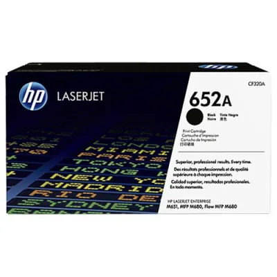 HP 652A Toner Nero per Color Laserjet M651XH/Color Laserjet Enterprise M680DN-M680F-M680Z Garanzia Italia (CF320A)