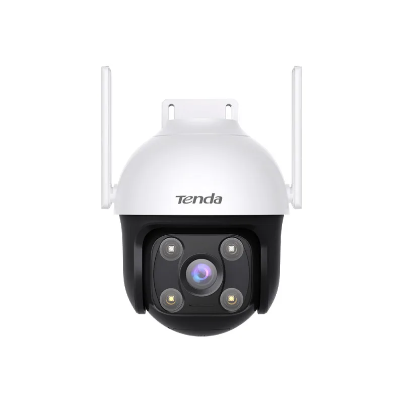 Tenda RH7-Wca Telecamera da Esterno 4MPX Pan-Tilt Visione Notturna Full Color Compatibile con Alexa Bianco