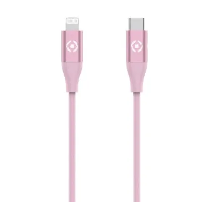 Celly Cavo Power Delivery USB-C a Lightning fino a 60W 1.5m Pink