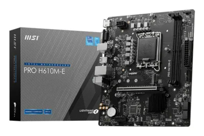 MB MSI PRO H610M-E DDR5 ST1700 MATX 2D5 1M.2 1HDMI 1D-SUB 1PCIE