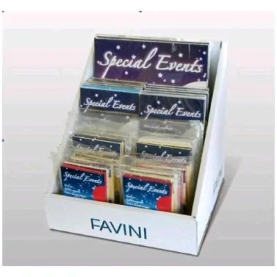 Cartotecnica Favini Espositore Natale Special Event Buste con Cartoncino Colori Assortiti Conf 32 Pz.