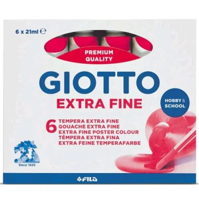 Giotto Extra Fine Tempera Tubo da 21ml Col. Magenta Conf 6 Pz.