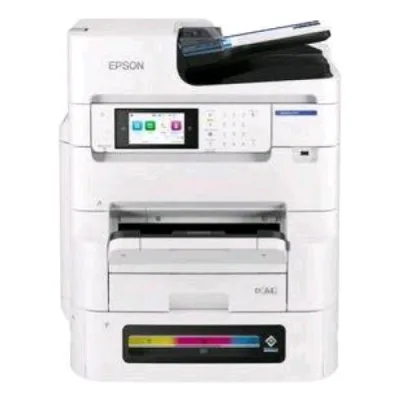 Epson Workforce Pro Em-C8101RDWF Stampante Multifunzione Ink Jet a Colori A3+ Wi-Fi Scanner Adf Fax a Colori 33,6 Kbit/S USB Gigabit LAN 26PPM Bianco