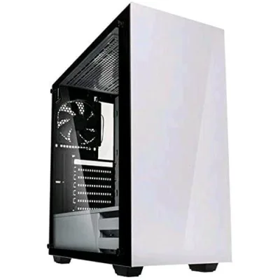 Kolink Stronghold Case Mid-Tower ATX Bianco per PC con Pannello Laterale in Vetro Temperato