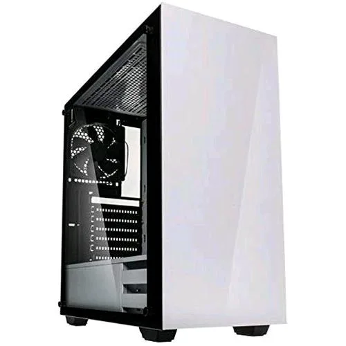 Kolink Stronghold Case Mid-Tower ATX Bianco per PC con Pannello Laterale in Vetro Temperato