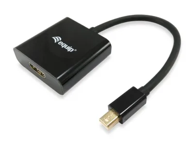 Equip 133434 Adattatore da Mini Displayport a HDMI M-F Black