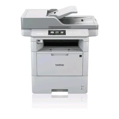 Brother MFC-L6710DW Stampante Multifunzione Laser B/N A4 Wi-Fi Duplex Adf 70 Fogli Fronte Retro Fax Casseto Carta 520 Fogli 512MB USB LAN 50PPM Toner Incluso 6.000 Pagine