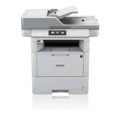 Brother MFC-L6710DW Stampante Multifunzione Laser B/N A4 Wi-Fi Duplex Adf 70 Fogli Fronte Retro Fax Casseto Carta 520 Fogli 512MB USB LAN 50PPM Toner Incluso 6.000 Pagine