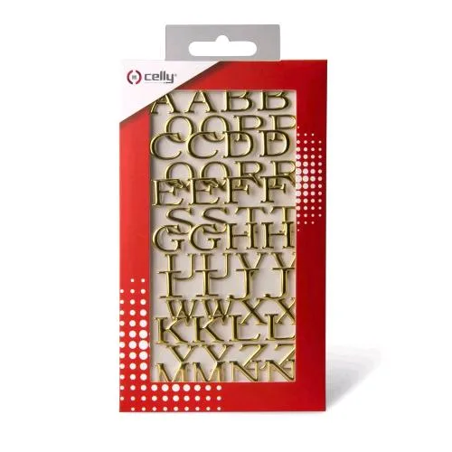 Celly Stickers 3D 52 Lettere Oro