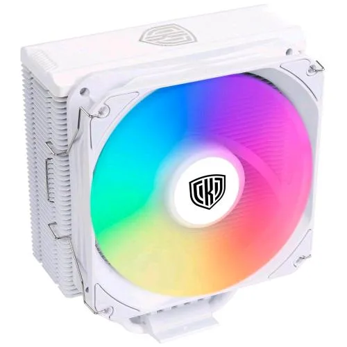 Kolink Umbra EX180 ARGB White CPU Cooler Intel 120mm 1851/1700/1200 AMD AM5/AM4 Bianco