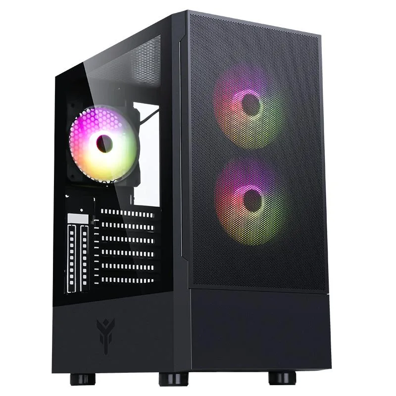 ITEK Siisbe 3.0 Midi Towe Gaming USB 3.0 ARGB Laterale Trasparentefan 3 x 12 cm Nero