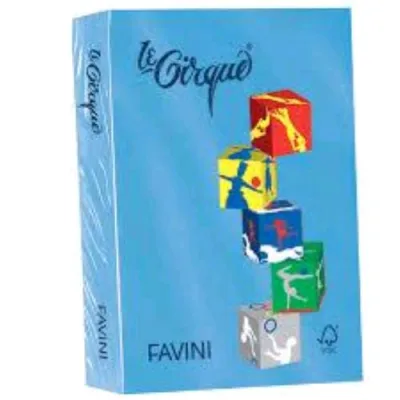 Cartotecnica Favini le Cirque Forti Risma da 250 Fogli 160 g 21 x 29.7 cm A4 Azzurro Reale