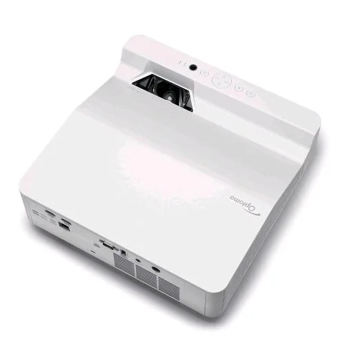 Optoma ZW410UST Videoproiettore Laser Wxga DLP Duracore Ottica Ultra Corta Contrasto 300.000 :1 Full 3D Speaker Integrato Comandi LAN Crestron, Extron, Amx, PJ-Link e Telnet 4.000 Lumen Bianco