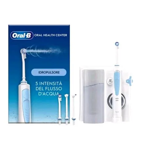 ORAL-B Idropulsore Health Center Avanzato Idropulsore con 2 Beccucci Oxyjet, 2 Beccucci con Getto D’acqua