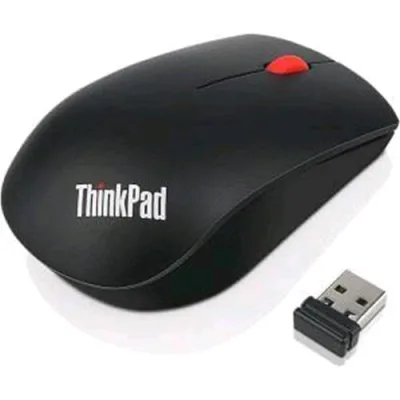 Lenovo ThinkPad Essential Wireless Mouse Ottico 2.4GHz Ricevitore USB 3 Pulsanti Nero