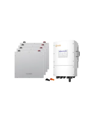 Sistema di accumulo trifase inverter 15kW Solis LV batteria al litio 20.48kWh Dyness DL5.0C