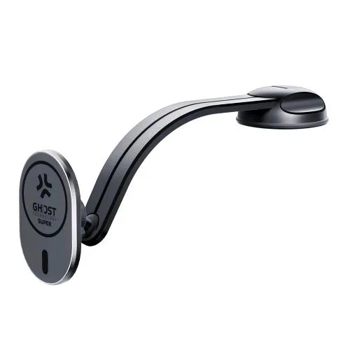 Celly Supporto Magnetico da Auto per Cruscotto e/O Parabrezza, Compatibile con Allineamento Magnetico Magsafe Braccio Flessibile Nero