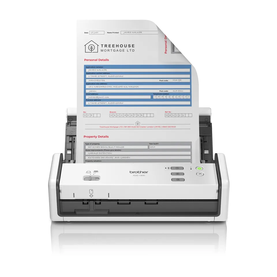 SCANNER DOC BRO ADS1300 A4 30PPM/ADF/USB/F/R 600 DPI