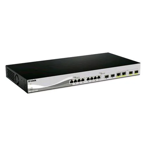 D-Link DXS-1210-12SC Web Smart Switch Gestito L2 10 x 10 Gigabit SFP+ 2 x SFP+ 10 Gigabit Combo Montabile su Rack