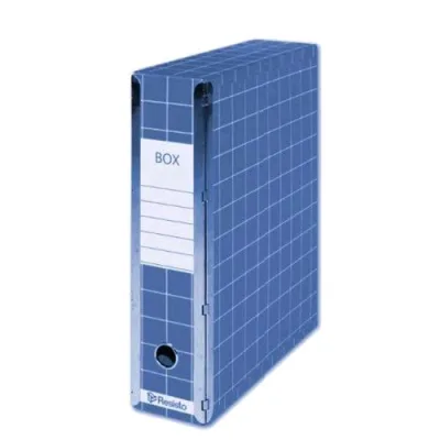 Resisto New Color Scatola Archivio in Cartone Snodi Metallici 375X295 mm Dorso 9 cm Col. Blu