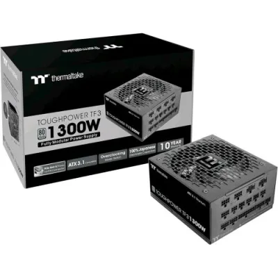Thermaltake Toughpower TF3 1300W Alimentatore 80+ Titanium Completamente Modulare Pcie 5.1 ATX 3.1 Nero