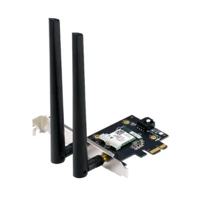 ASUS Pce-AX1800 Scheda PCI Express WLAN-Bluetooth 5.2 Wi-Fi 6 (802.11AX) Dual Band 2.4 GHz/5 GHz 1775 Mbit/S 2 Antenne