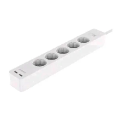 Orico GPC-5A2U-EU Multipresa 5XSCHUKO 16A 2XUSB Ricarica 2.4A 1.5M Bianco