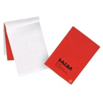 Pigna Extra Strong Blocco Collato A4 60 g Senza Rigatura Colore Rosso 50 Fogli Conf 10 Pz.