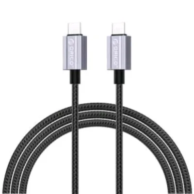 Orico GQA100 Cavo USB-C Maschio/Maschio Supporta fino a 100 W 5A 1.5 m Nero/Grigio