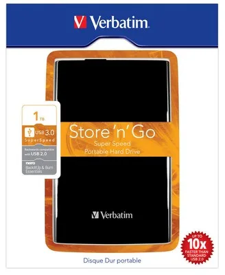 Verbatim HDD Esterno 1.000GB USB 3.0 2.5" 5.400RPM Colore Nero