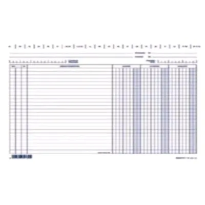 Edipro Schede Dare/Avere/Saldo 210X150MM A5 Orizzontale Col. Blu 100 Fogli