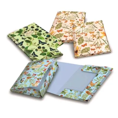 Pigna Flowers Cartelle 3 Lembi C/Elastico in Cartone 345X260MM A4 Col. Assortiti Conf 6 Pz.