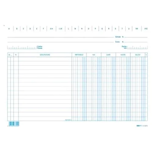 Edipro Schede Dare/Avere/Saldo Iva Conf 100 Pz.