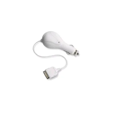 Retrak Apple 30 Pin Caricabatterie Auto 90 cm Bianco