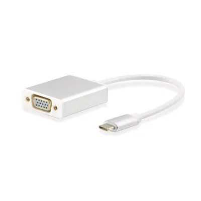 Conceptronic Eqiup 133451 Cavo di Interfaccia e Adattatore USB Type C VGA Bianco
