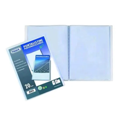 Favorit Portalistini Personalizzabili in PP 210X150MM A5 20 Buste Col. Trasparente