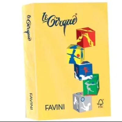 Cartotecnica Favini le Cirque Forti Risma da 500 Fogli 80 g 29.7 x 42 cm A3 Giallo Zolfo
