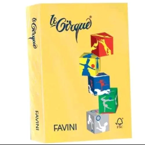 Cartotecnica Favini le Cirque Forti Risma da 500 Fogli 80 g 29.7 x 42 cm A3 Giallo Zolfo