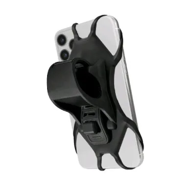Celly Swipebike Supporto Universale Smartphone per Manubrio in Silicone con Gancio Nero
