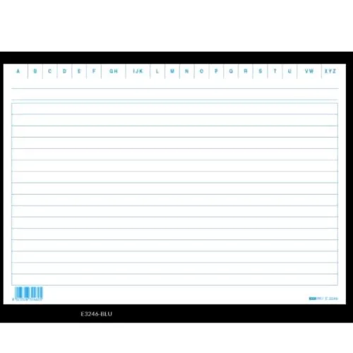 Edipro Schede Rigate Blu 15X21 cm Conf 100 Pz.